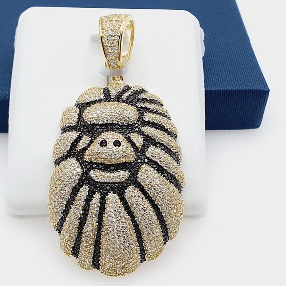 "14K Gold Plated Cubic Zircon Pendant, INUS1BR226 - Picture 1 of 9